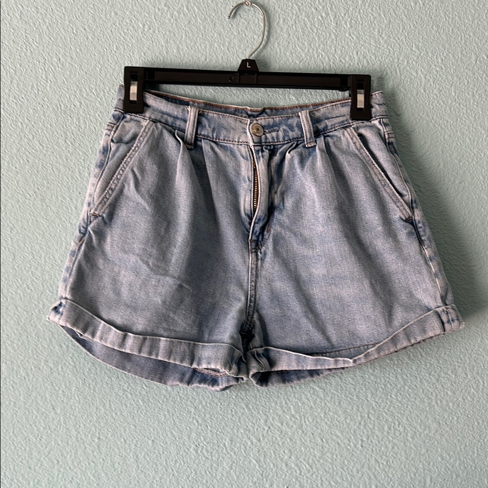American Eagle Denim Blue Women's Shorts Size 0